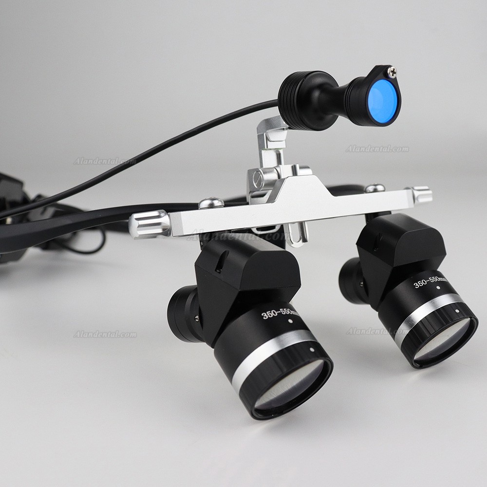 WJ YWJ-MG11U 3.0X-5.0X Dental Ergonomic Binocular Loupes With Headlight (Adjustable Magnification)